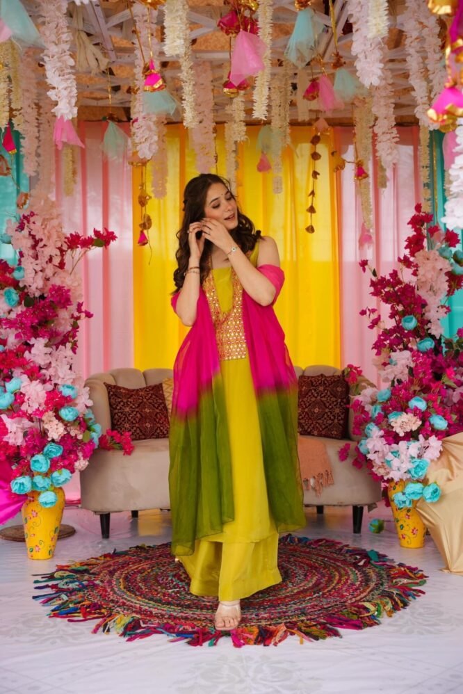 aahana mustard cosmos suit set aahana mustard cosmos suit set