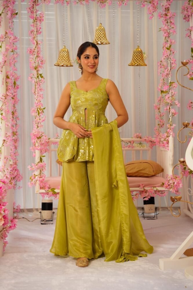 platinum mist short kurta set platinum mist short kurta set