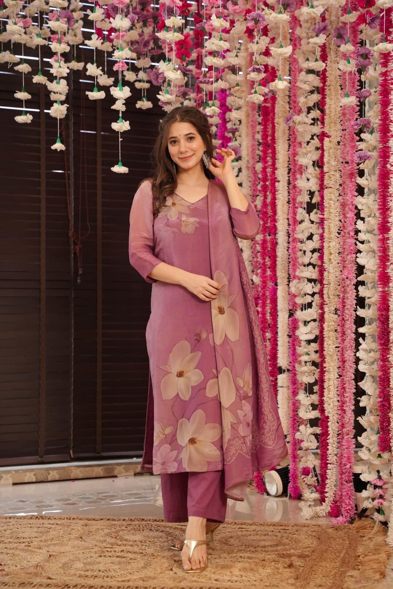 rabia glow floral kurta set rabia glow floral kurta set