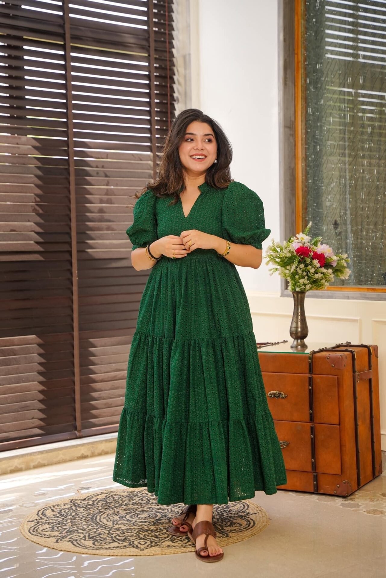 garnet green cotton dress garnet green cotton dress