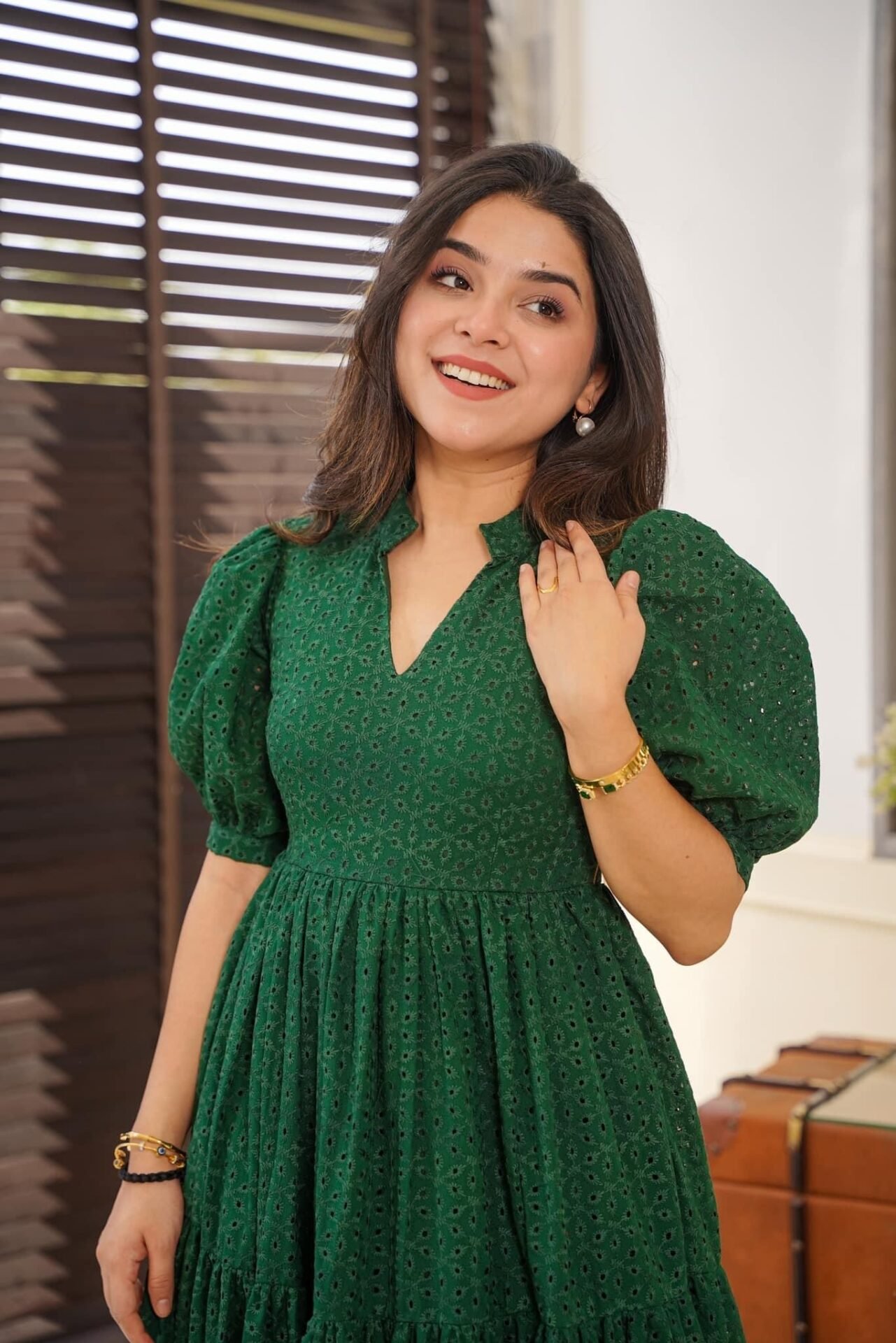 garnet green cotton dress garnet green cotton dress