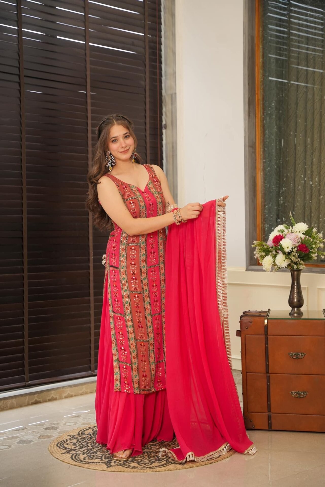 chitra bright kurta palazzo set chitra bright kurta palazzo set
