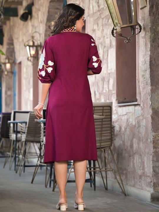 floral embroidered shirt collar a line midi cotton dress floral embroidered shirt collar a line midi cotton dress